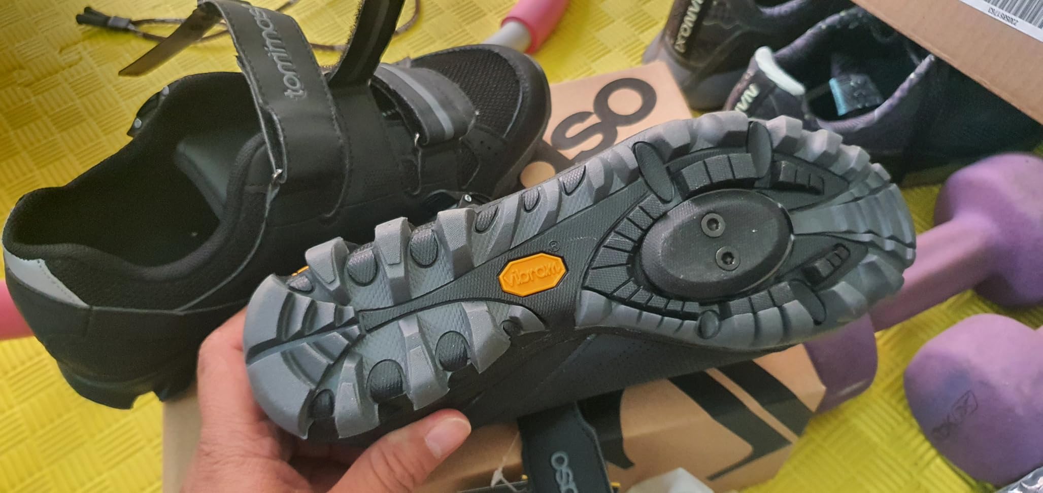 Mens Cycling Shoes - SPD Compatible Outdoor, MTB, Gravel & Mountain Bike Shoes - Walkable Design customer photo 2