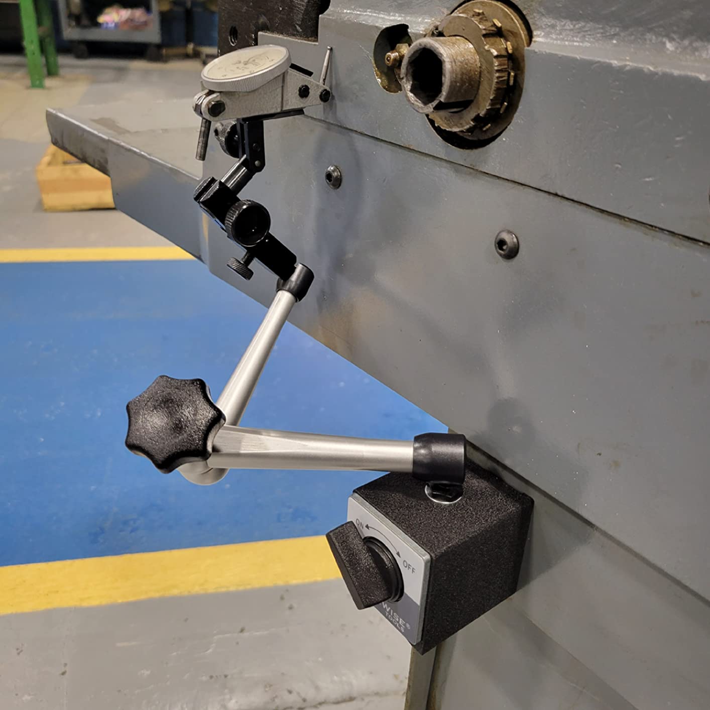 Clockwise Tools Magnetic Base, MGBR-01, Magnetic Stand for Digital Dial Indicators, 176lbs Max Pull customer photo 1