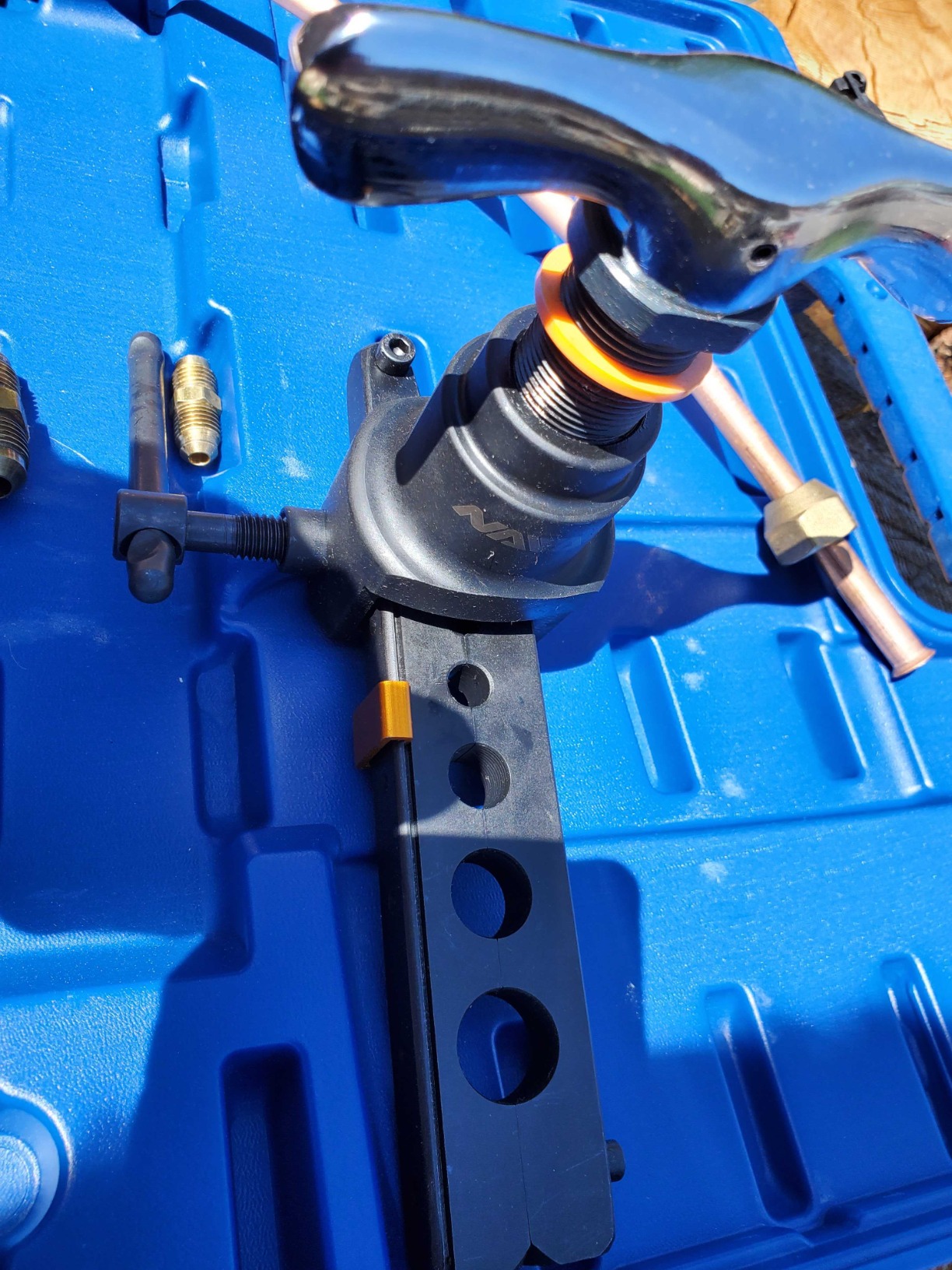 NAVAC NTF66 Flaring Tool | Internal Clutch Support | Axial Spacing | Patented Rivet Connection | Eccentric Cone | 45-Degree Flare | 1 Year Warranty customer photo 1