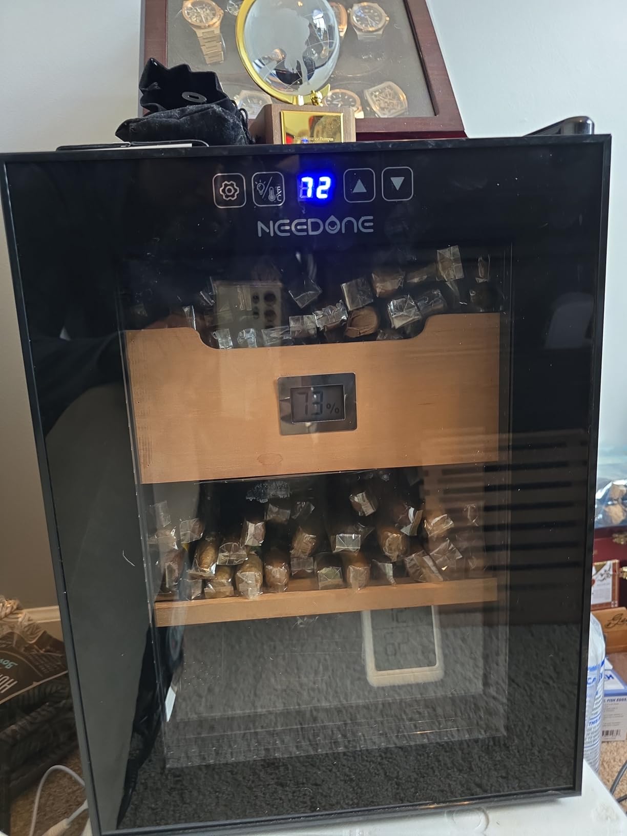HumidiCup M1 Electronic Cigar Humidifier, For 100-300 Cigar Capacity Humidors, 40% to 90% Setting Range, Stable Humidity Control customer photo 2