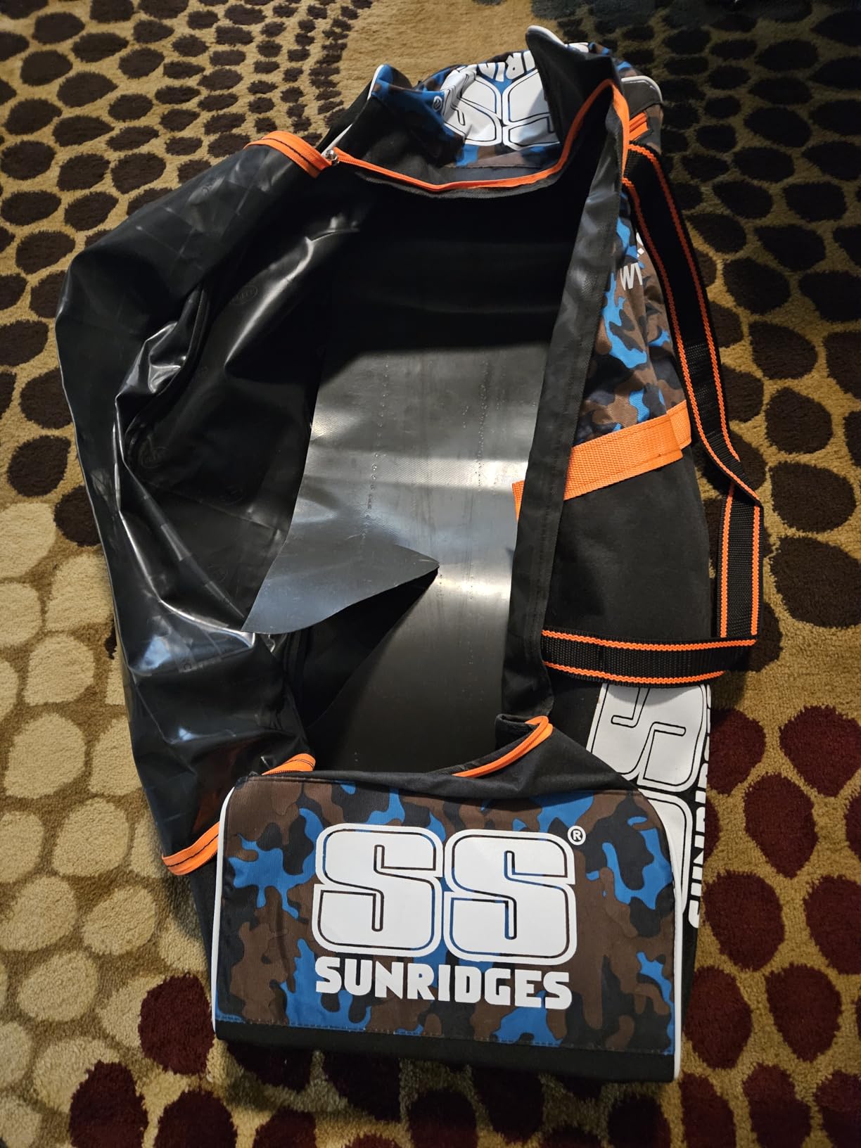 SS County Cricket Premium Cricket Kit Bag with Wheels - Full Size, Blue White color customer photo 1