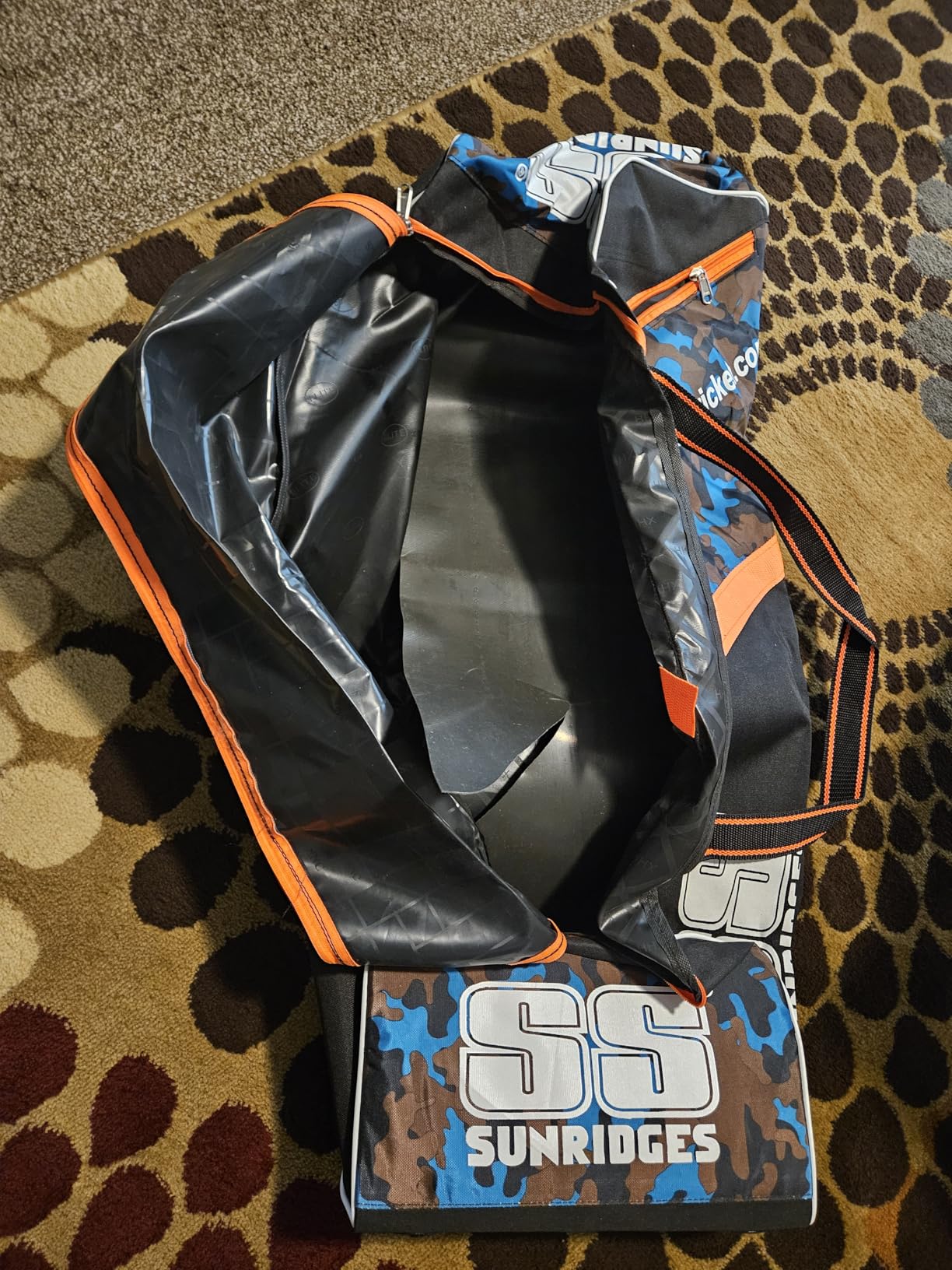 SS County Cricket Premium Cricket Kit Bag with Wheels - Full Size, Blue White color customer photo 2