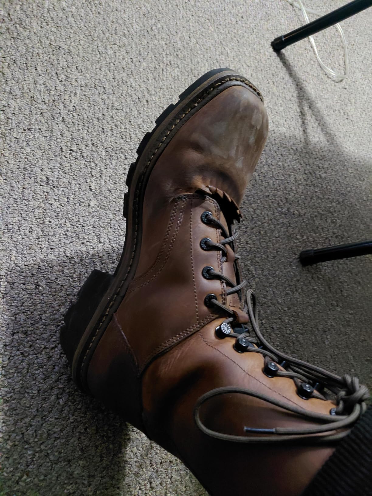 ROCKY Men's Square Toe Logger Composite Toe Waterproof Work Boots customer photo 1