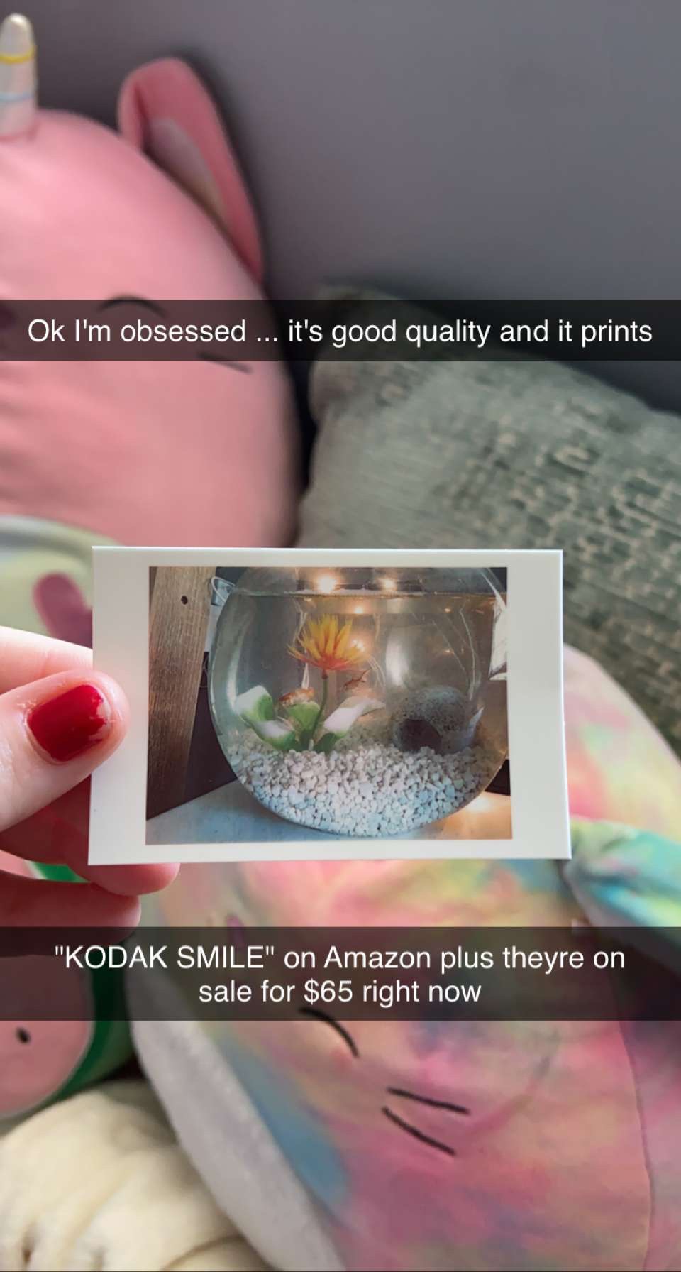 KODAK Smile Instant Print Digital Camera - Slide-Open 10MP Camera w/2x3 Zink Printer, Black/White customer photo 2