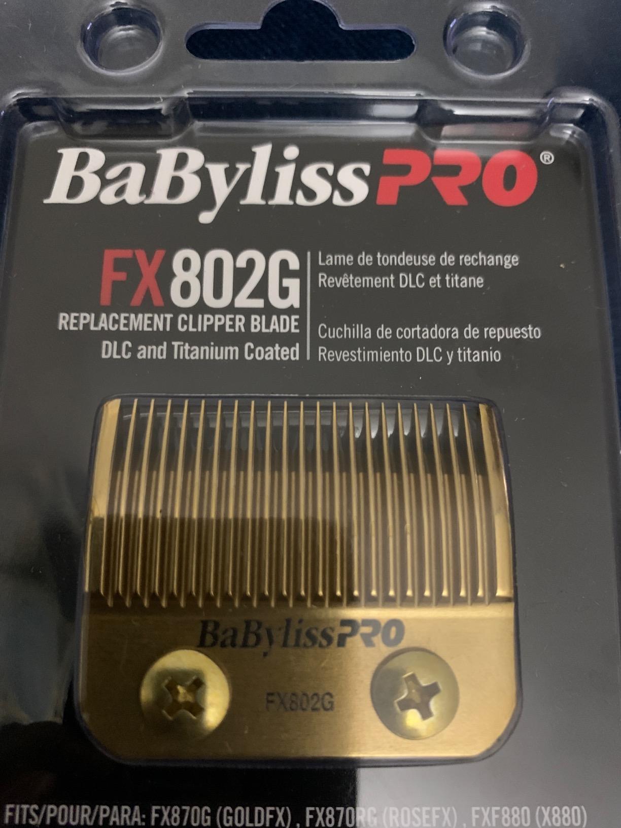 BaBylissPRO Replacement Taper Clipper Blades for FX870, FX825, FX673 Clippers and most 2-hole blade systems customer photo 1
