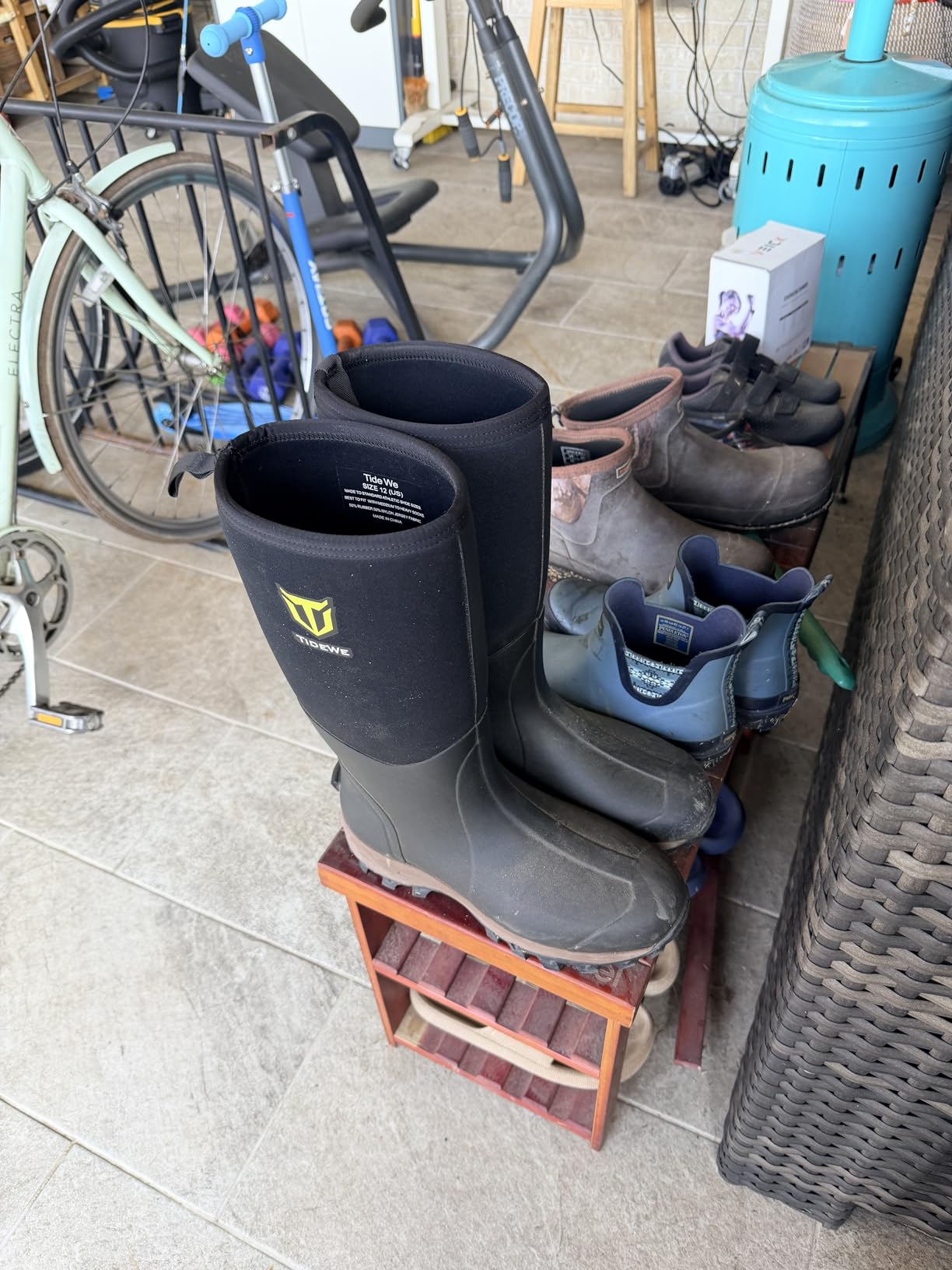 Rubber Neoprene Boots for Men and Women, Waterproof Rain Boot customer photo 2
