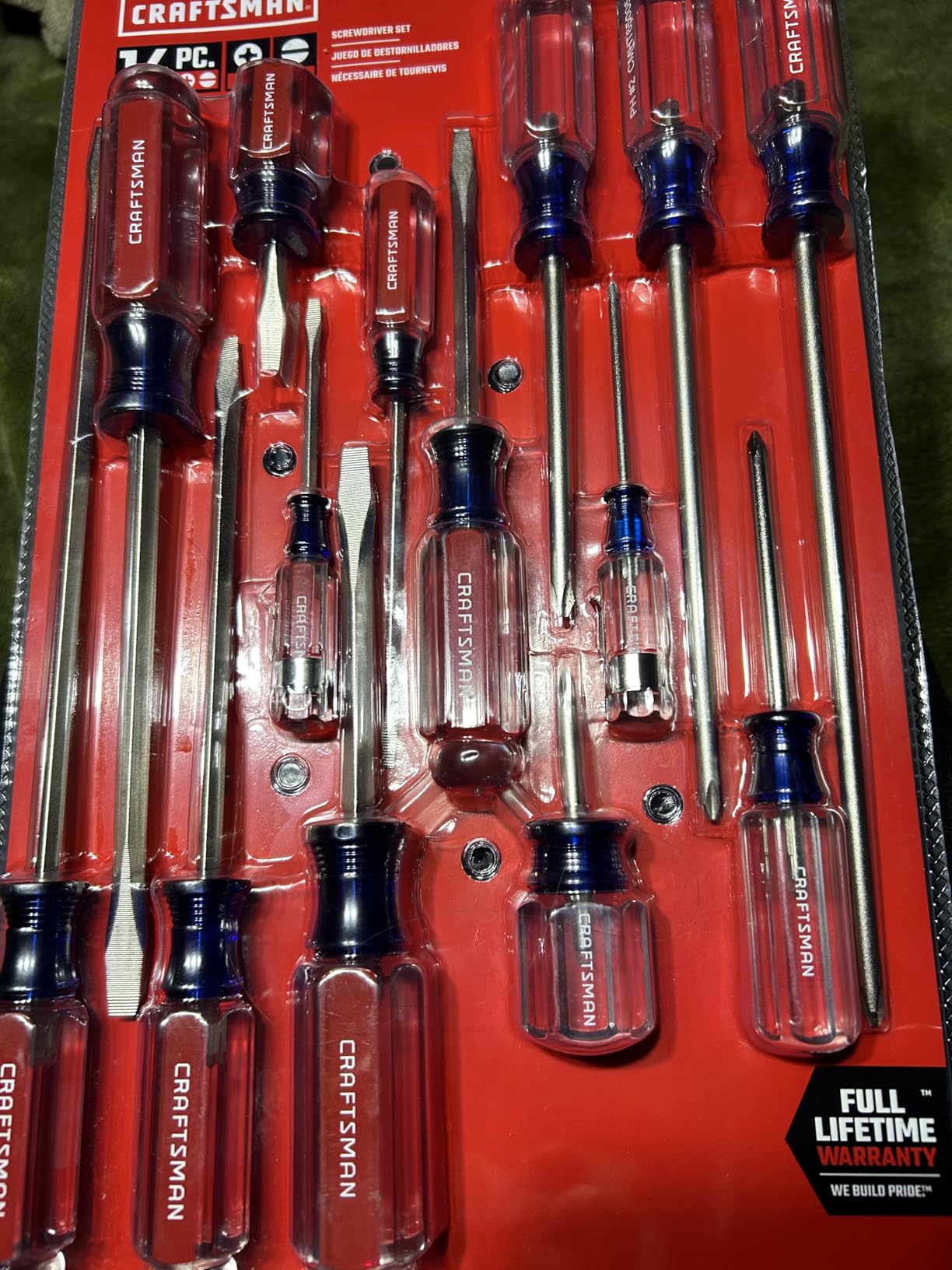 CRAFTSMAN Screwdriver Set, Slotted & Phillips, 14-Piece (CMHT65045) customer photo 2