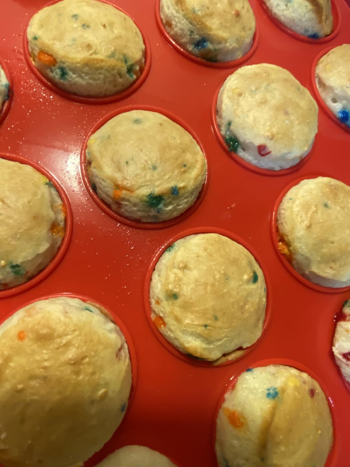 CAKETIME 12 Cups Silicone Muffin Pan - Nonstick Cupcake Pan Regular Size Silicone Mold for Baking customer photo 1