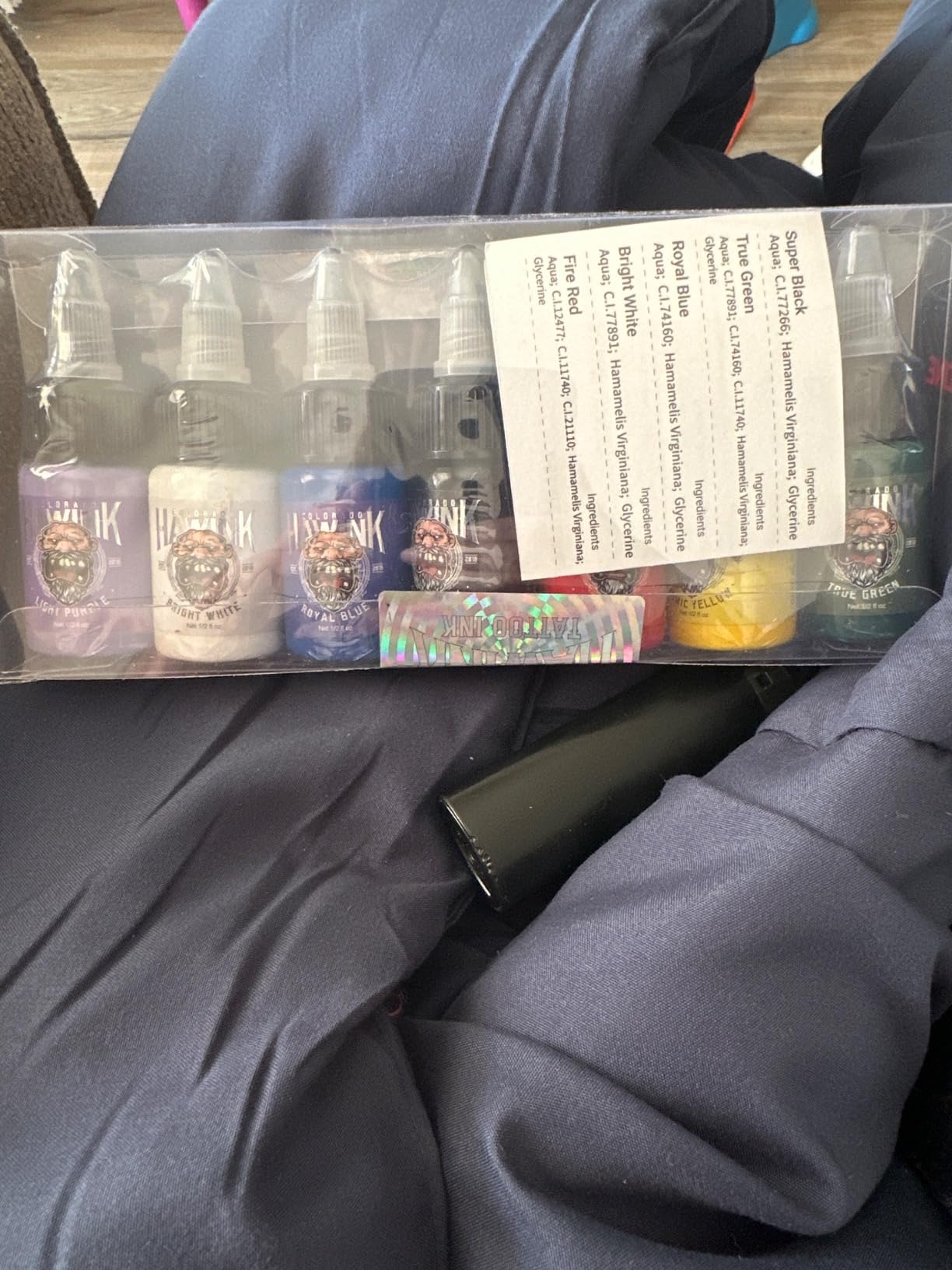HAWINK Tattoo Ink Set 1/2oz (15ml) Tattoo Supply 7 Colors Pigment Kit TI203-15-7 customer photo 1