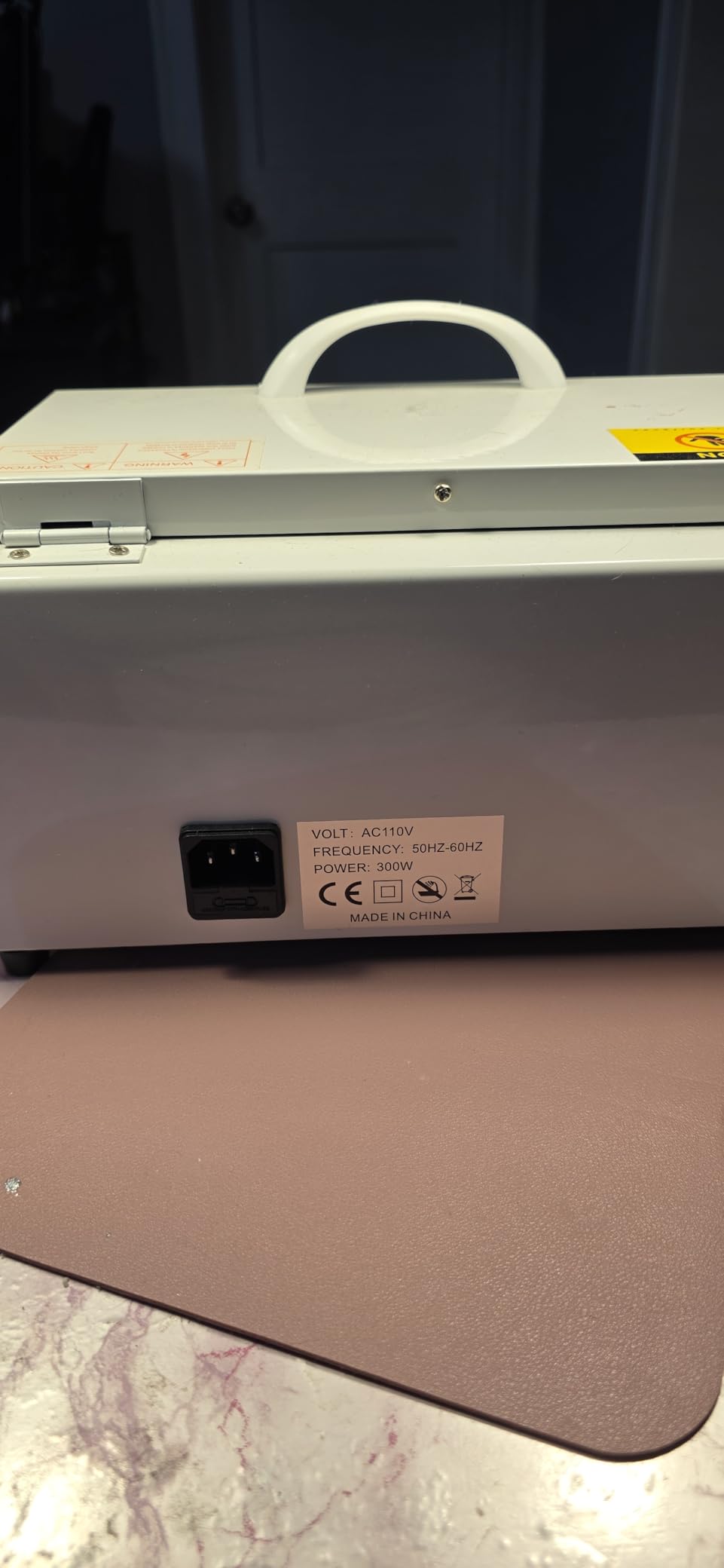 High Temperature Sterilizer Autoclave Machine 110V 300W Nail Tool Sterilizer Dry Heat Sterilizer Dental Tool Sterilizer esterilizador de manicura 1.5L Salon Equipment for Airrow Tools with Handle customer photo 1