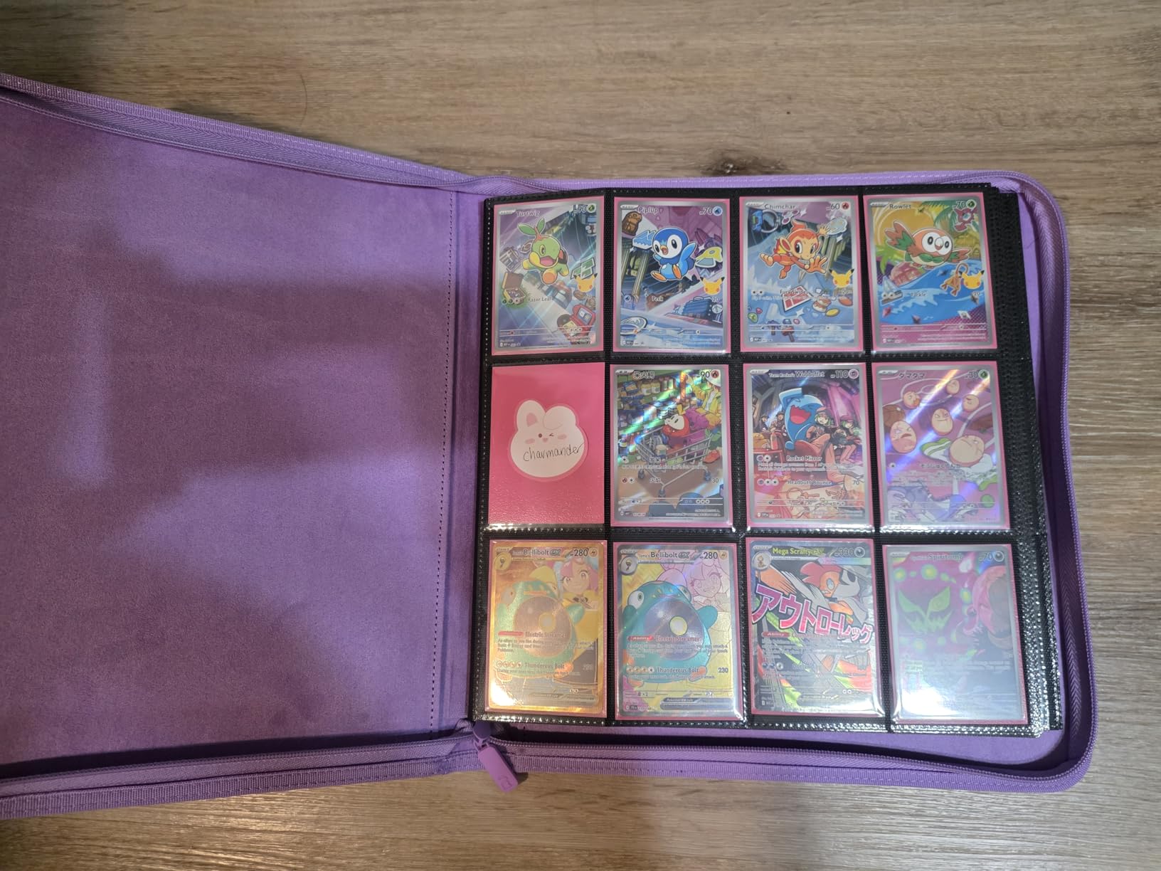 Vault X 12 Pocket Zip Binder, 480 Cards, Exo-Tec Material, 20 Side-Loading Pages (Black) customer photo 2