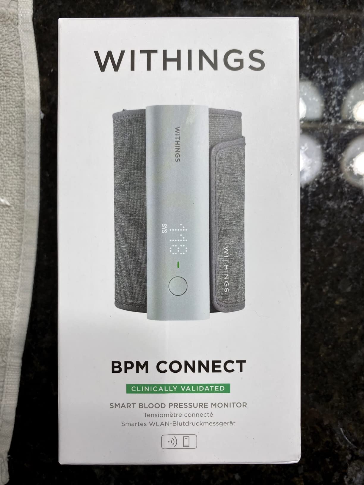 Withings BPM Connect - Digital Blood Pressure Cuff & Heart Rate Monitor - FDA Cleared, FSA/HSA Eligible, iOS & Android customer photo 2