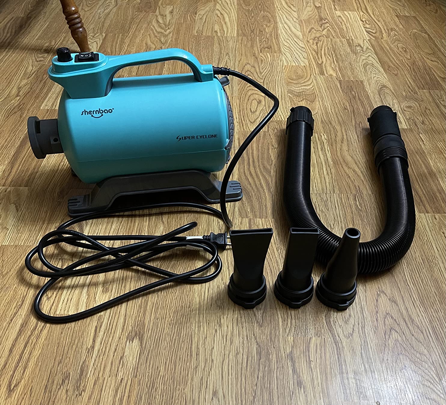 High Velocity Professional Dog Pet Grooming Hair Drying Force Dryer Blower 5.0HP (Super Cyclone) SHD-2600P (Purple) customer photo 2