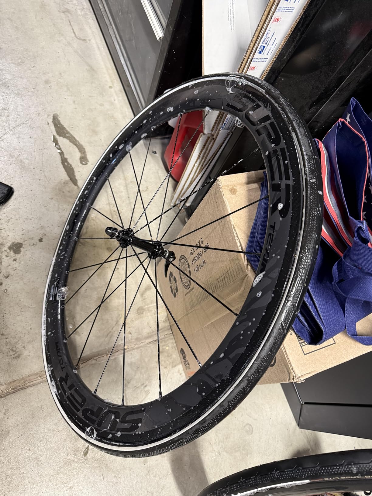 Superteam 50/25mm UD Matte Finish Wheel 700c Carbon Wheelset Tubeless (Black) customer photo 1