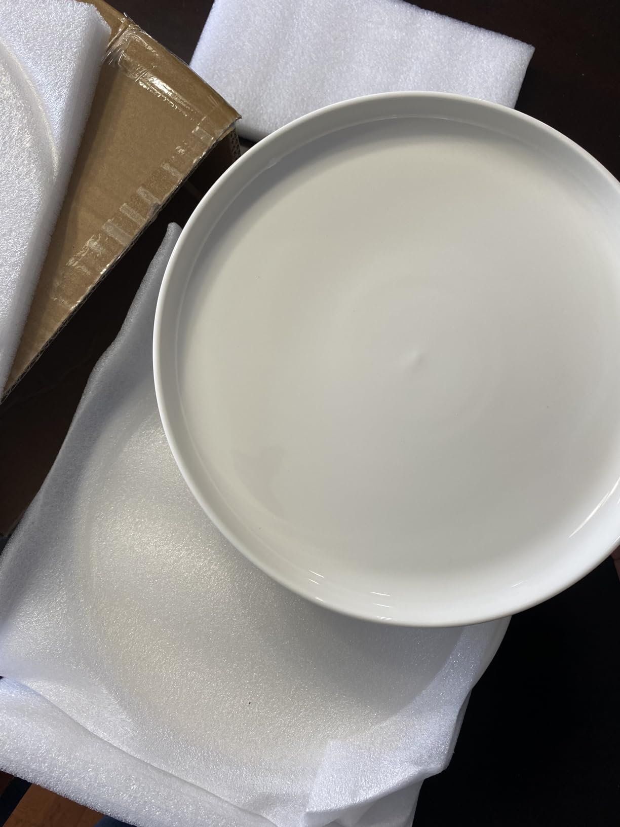 Sweese 10 Inch Porcelain Dinner Plates, White, Set of 6 - Microwave, Oven, Dishwasher Safe, Scratch-Resistant customer photo 1