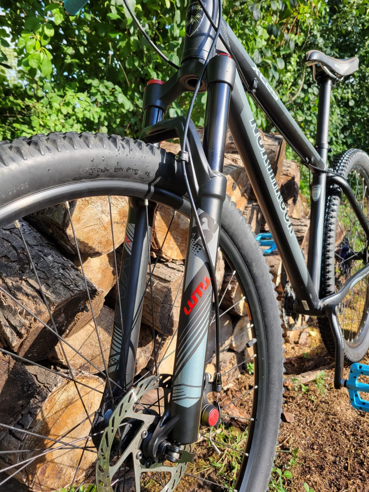 LUTU 26/27.5/29 Air MTB Suspension Fork, Rebound Adjust Straight Tube 28.6mm QR 9mm Travel 120mm Manual/Crown Lockout customer photo 2