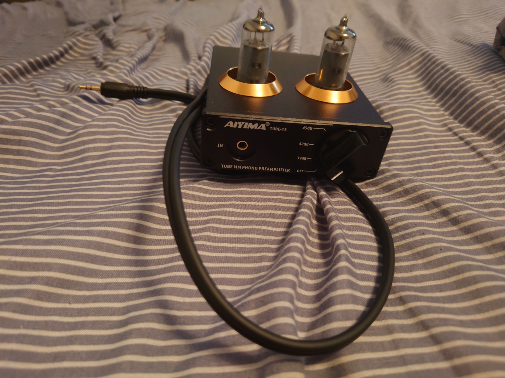 AIYIMA Tube T3 HiFi Tube MM Phono Preamp for Turntable MM Phonograph Stereo Audio Tube Preamplifier with Gain Adjust for Phono Turntable Record Player customer photo 2