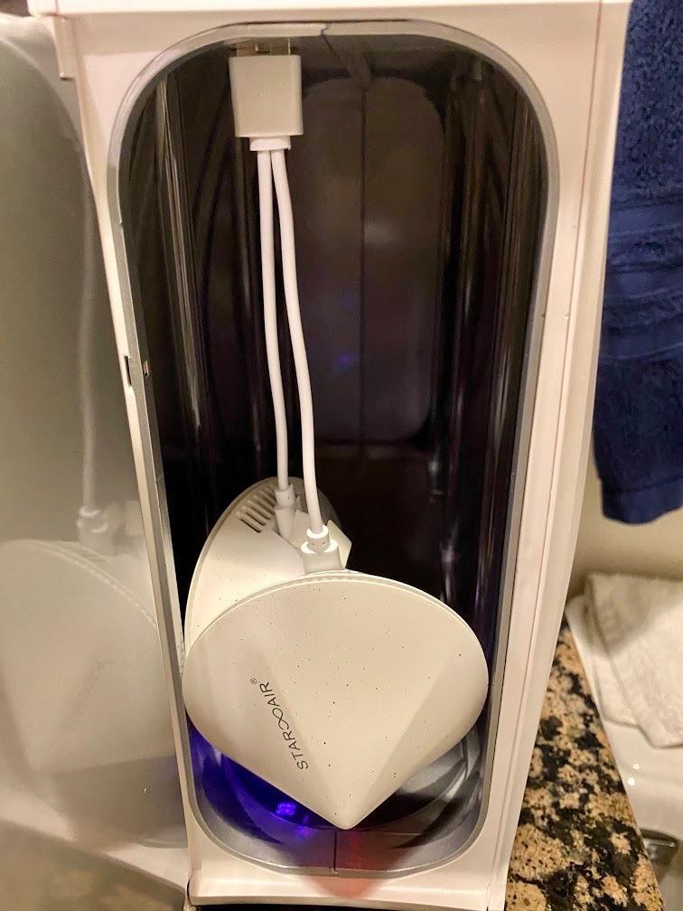 PhoneSoap XL (HomeSoap) UV Light Sanitizer | 360 UV Sanitizing Box & Charger | Large Capacity | Sanitizes Tablets, Baby Bottles, Remotes, Toys & More (White) customer photo 2