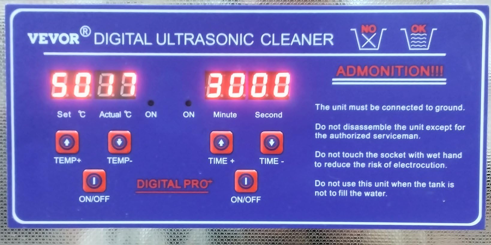 VEVOR 1.3L Professional Ultrasonic Industrial Cleaner with Digital Timer 40kHz Excellent Ultrasonic Cleaning Machine 110V for Jewelry Watch Ring Coin Diamond Eyeglasses Small Parts Cleaning customer photo 1