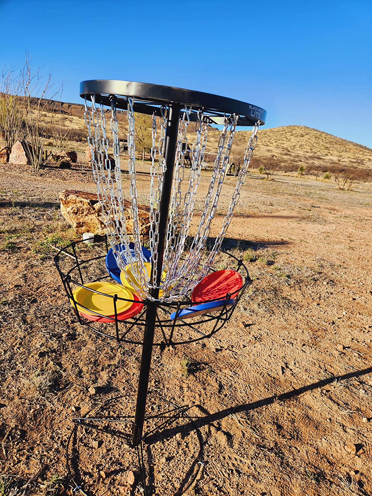MVP Disc Sports Black Hole Lite 24-Chain Disc Golf Basket Target customer photo 2