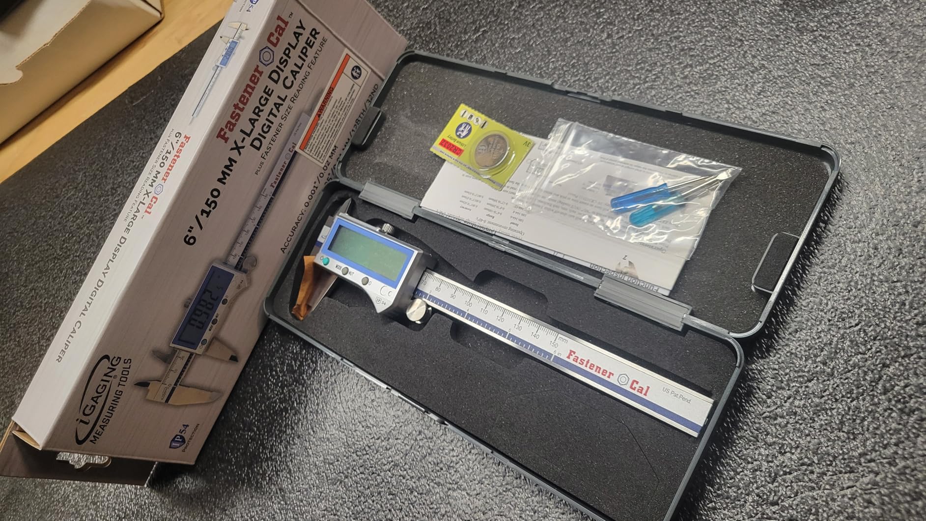 iGAGING Fastener Cal Digital Caliper 0-6