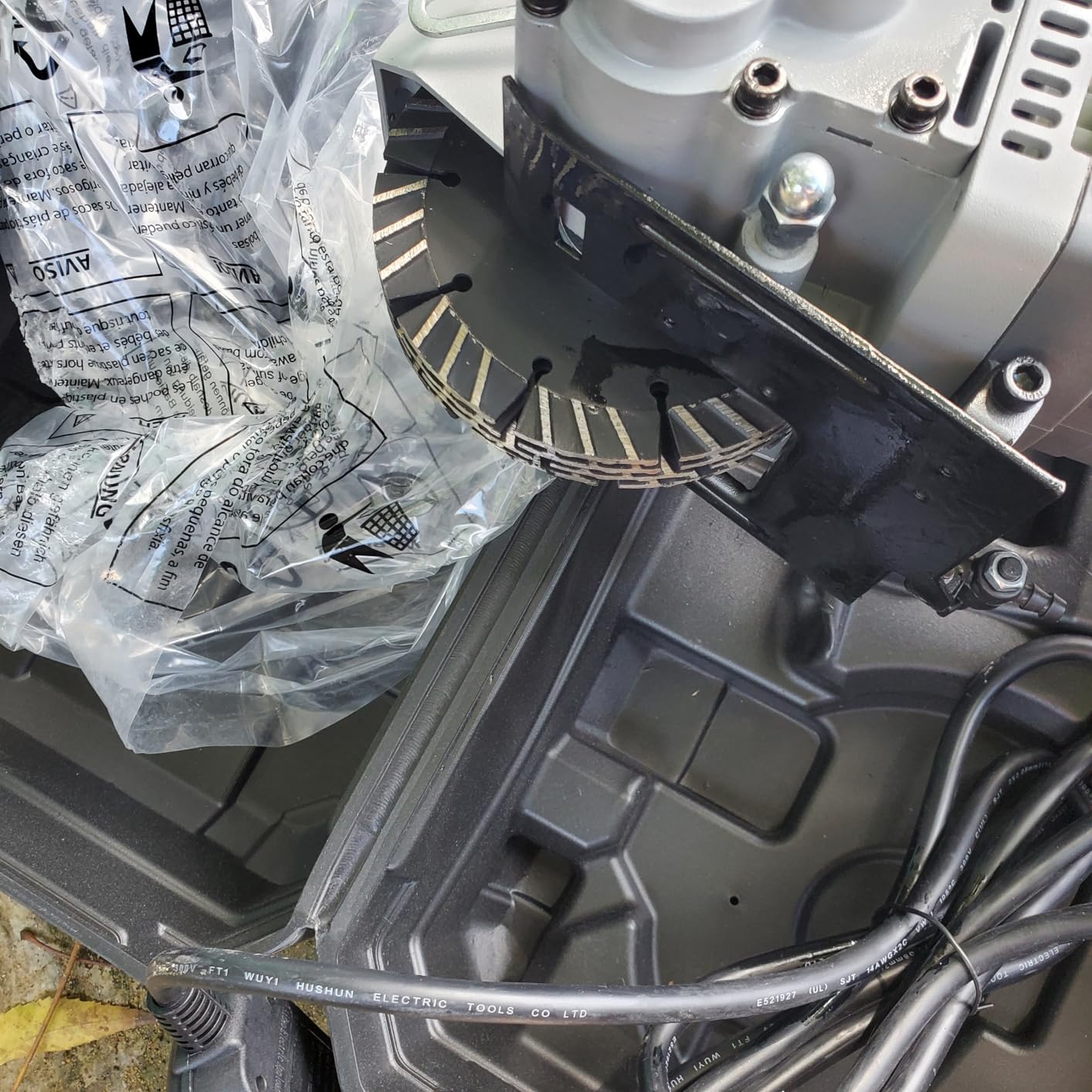XtremepowerUS Wall Chaser Cutting Machine Wall Concrete Grooving Cutting w/Water Line Dust Port Infrared Sighting (Slotting Machine) customer photo 2