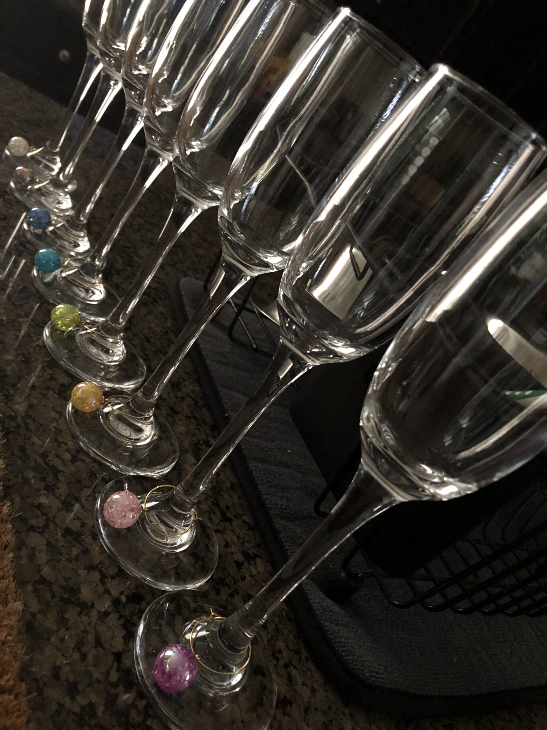 C CREST Set of 12, Champagne Glasses, 6 Ounce Champagne Flute, Lead-free Drinkware, Clear customer photo 2