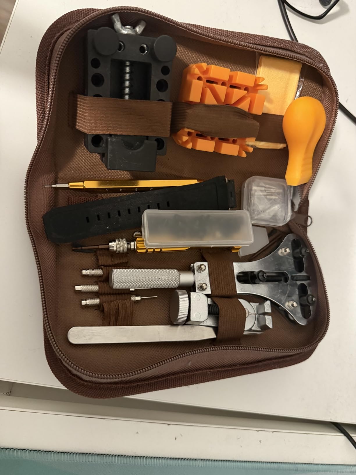 EasyTime Watch Repair Kit, Watch Link Removal Tool, Watch Band Adjustment, Including Watch Back Case Opener, Spring Bar, Operation Manual, Suitable for Battery Replacement and Strap disassemble customer photo 1
