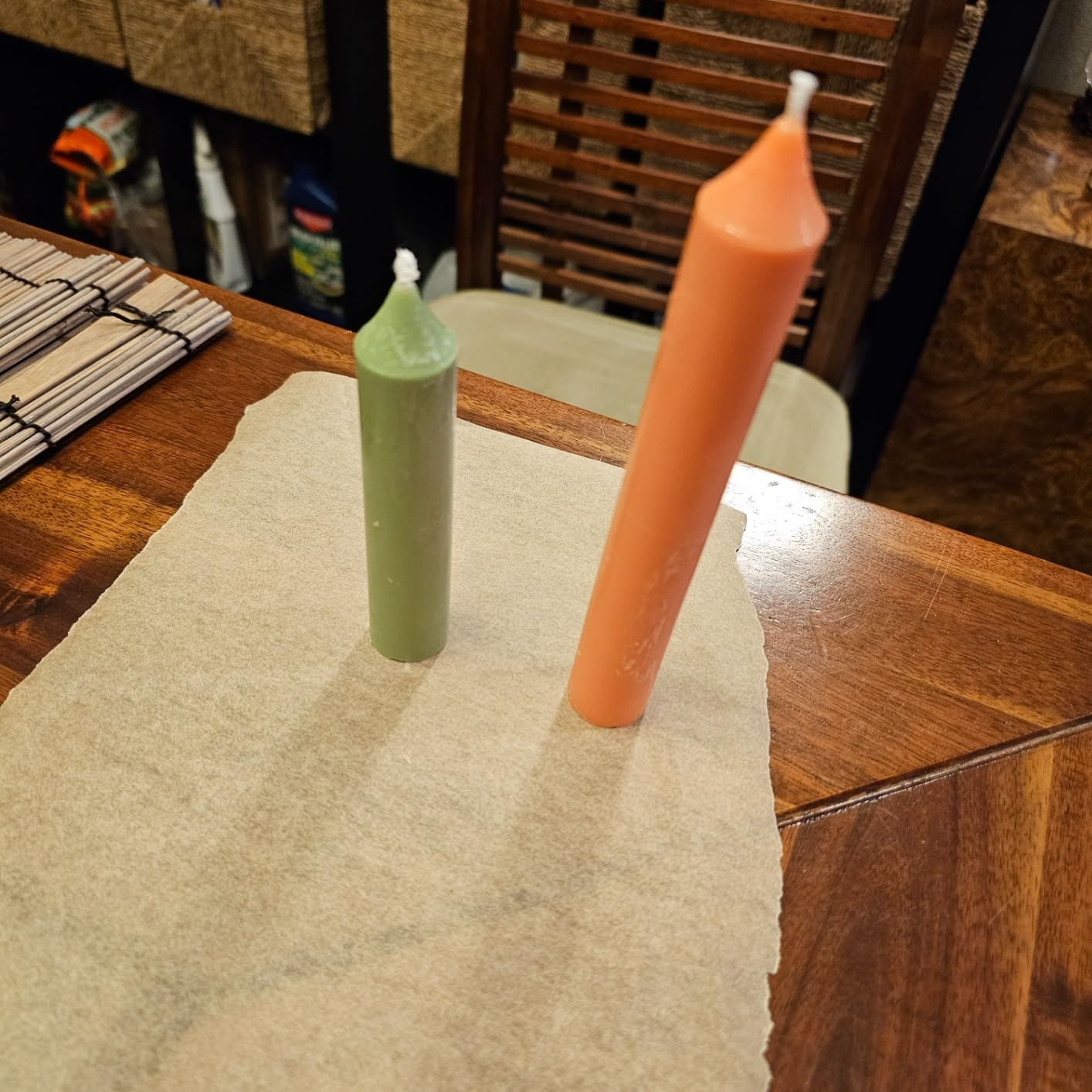 Taper Candle Mold Set-2PC Pillar Candle Molds -Perfect for Making Emergency Candles, Chime Candles, Table Candles-30 Ft. of Wick, A Mold Sealer and 2 Candle Wick Clips Included as a Gift. customer photo 1