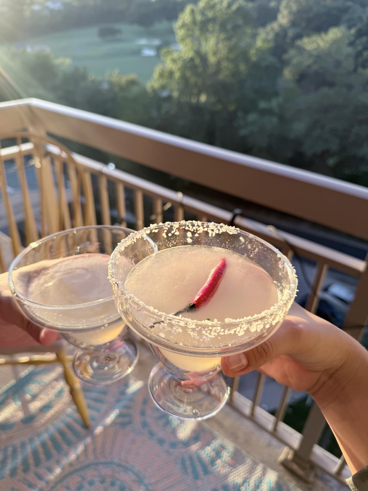 Dragon Glassware Margarita Glasses - 12 oz Clear Double Wall Stemless Margarita Glasses Set of 2 - Insulated Barware Set to Keep Beverages Hot or Cold Longer customer photo 1