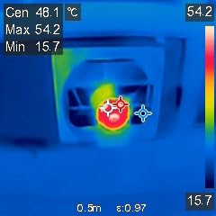 KEN BROWN 12 Inch Shutter Exhaust Fan Wall Mounted, Aluminum with Power Cord Kit, High Speed 1450CFM customer photo 1