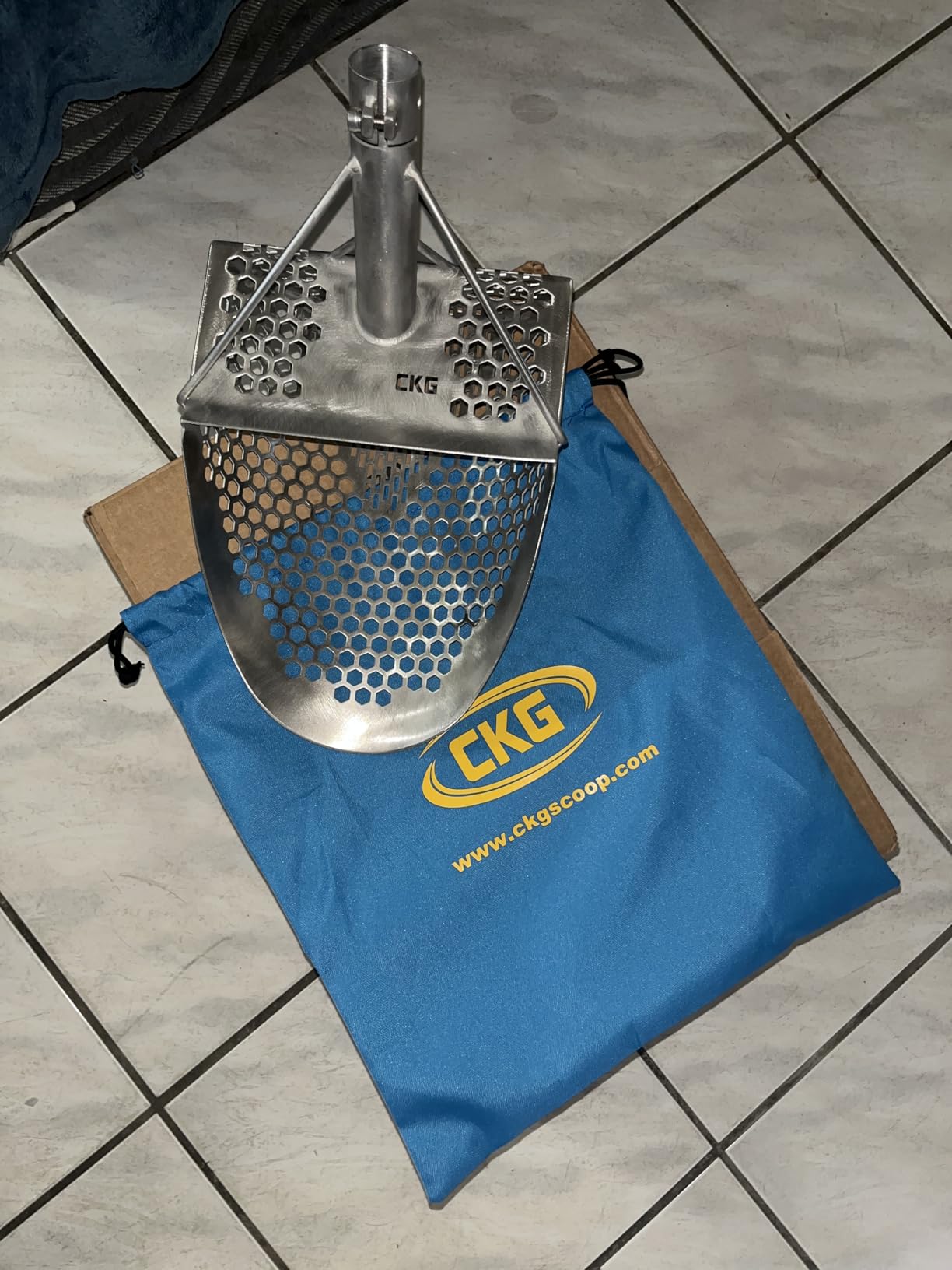 CKG Sand Scoop for Metal Detecting Heavy Duty Sand Sifter Scoop Stainless Steel 304, Metal Detector Scoop Shovel for Treasure Hunting Beach & Metal Detector Accessories, Pro customer photo 1