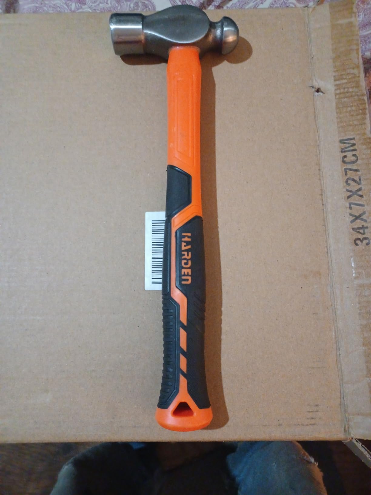 Edward Tools Ball Peen Hammer 16 oz. - Forged Fine Grain Steel Head - Ergonomic Rubber Cushion Grip - Fiberglass Shock Absorbing Shaft customer photo 2
