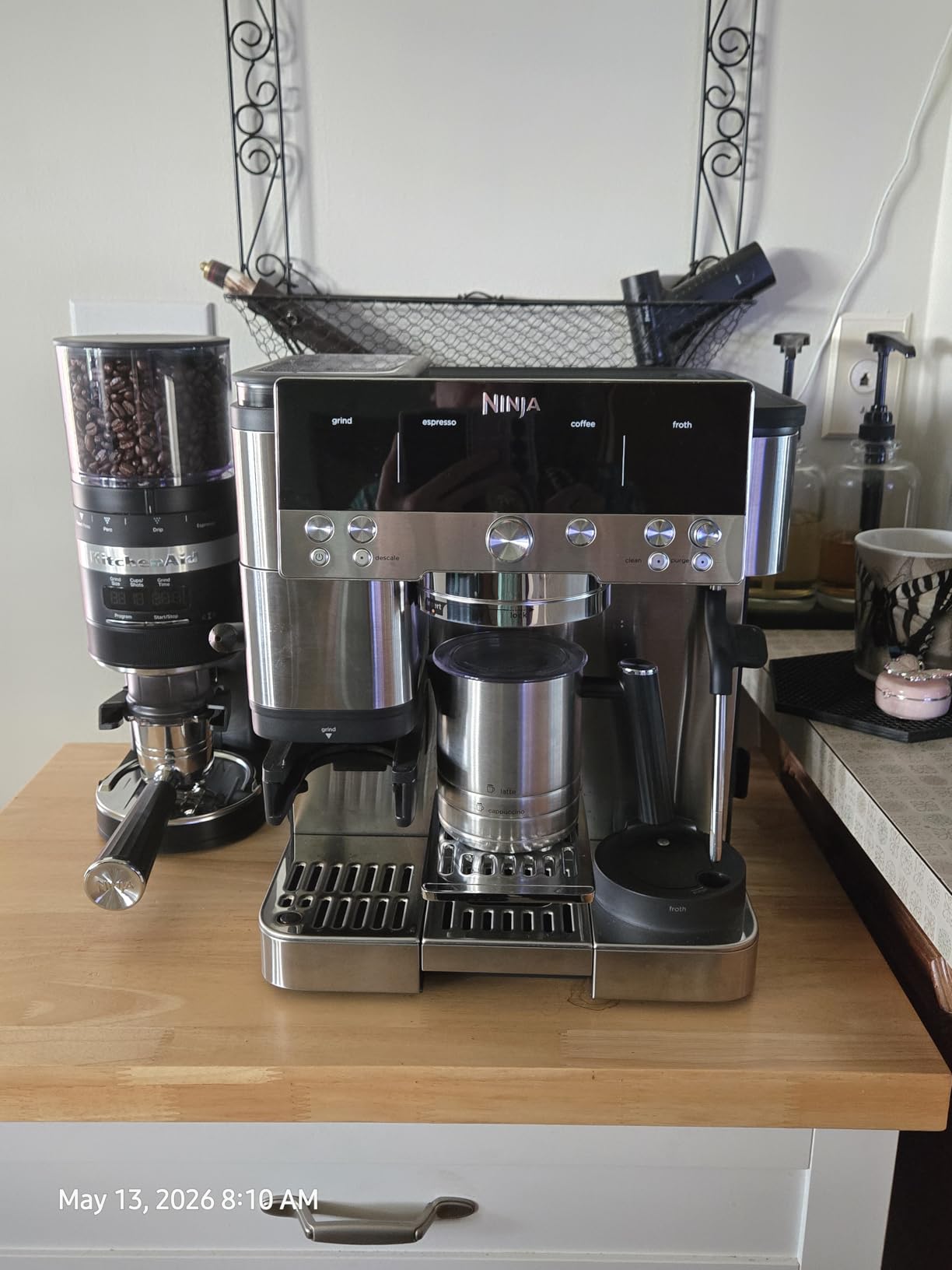 KitchenAid Burr Coffee Grinder, KCG8433, Onyx Black customer photo 2