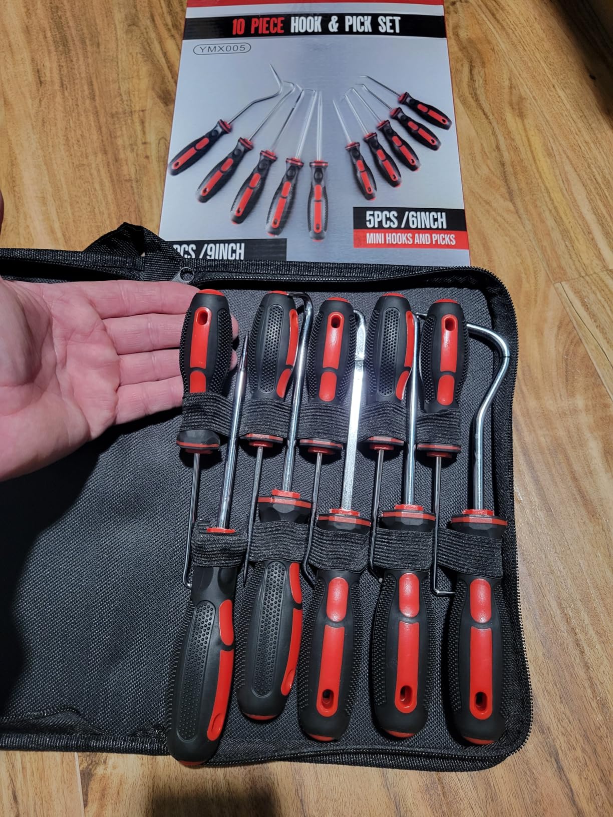 AMM 10 Piece Pick and Hook Set, Precision Automotive Pick Tool Set for Car Auto Oil Seal/O-Ring Seal Gasket Pick Mini Hooks Puller Remover Best for Automotive and Electronic Tools, Practical Tool customer photo 2