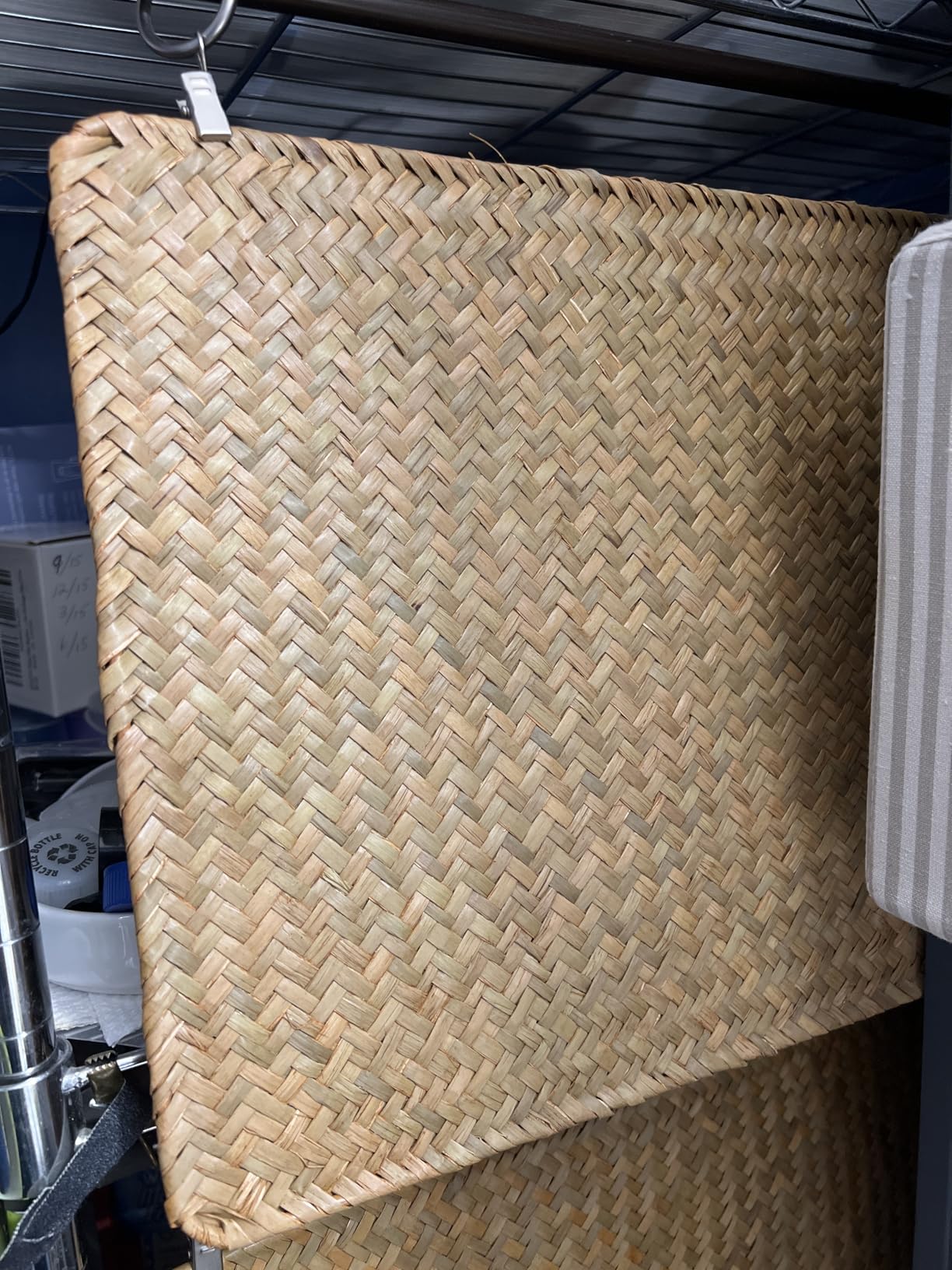 6 Pack Rectangular Woven Placemats, Rattan Wicker Table Mats, 17