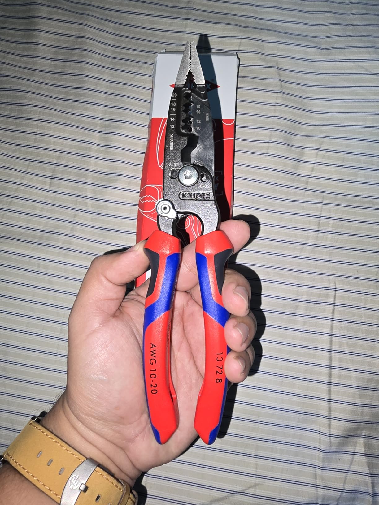 KNIPEX Tools 13 72 8 Forged Wire Stripper, 8-Inch customer photo 1