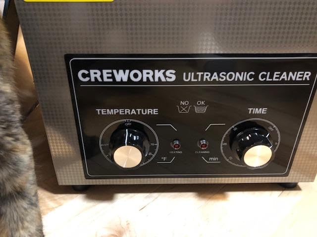 CREWORKS Ultrasonic Cleaner with Heater & Timer, 1/2 Gallon Stainless Steel 60W Ultrasonic Cleaning Machine with Degas & Gentle, 2L Sonic Machine for Professional Jewelry Watch Glasses Cleaning customer photo 1