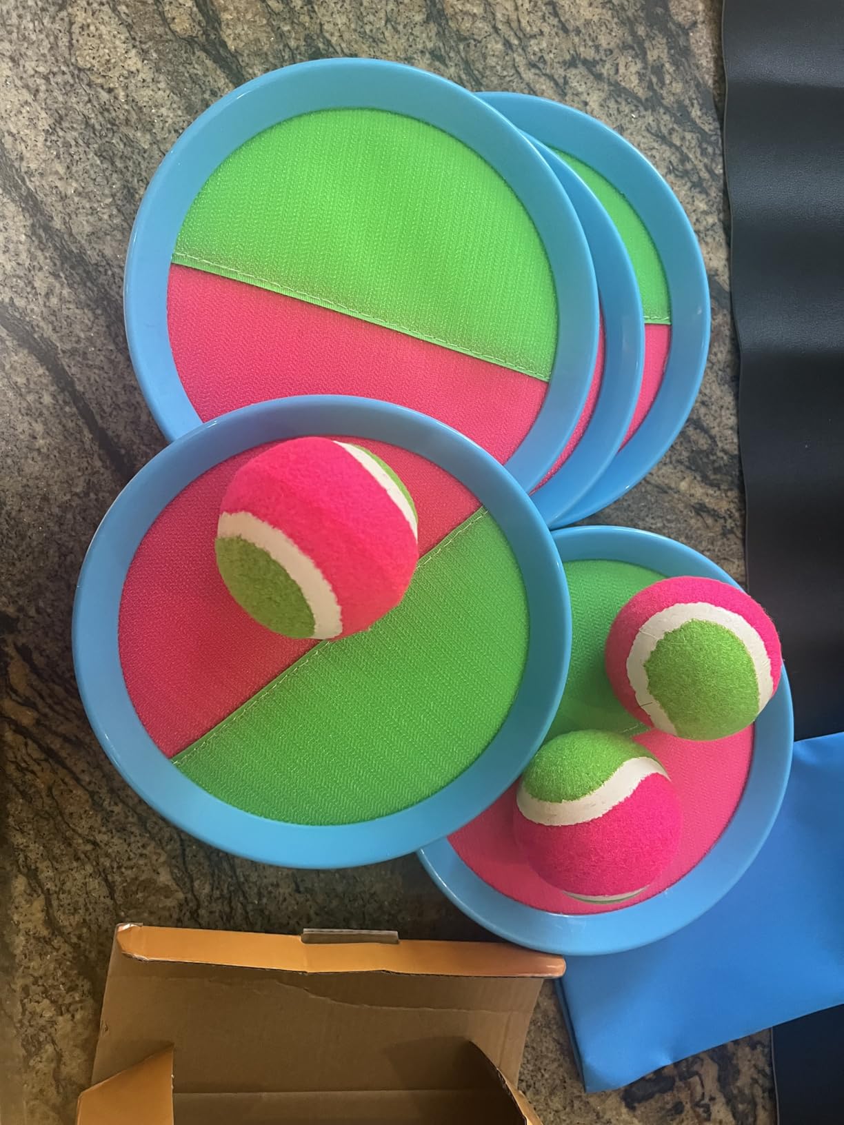 Outdoor Games, Toss and Ball Set with 6 Paddles and 3 Balls, Perfect Yard Games Outdoor Toys Games for Kids Ages 4-8 Easter Gifts for Kids/Adults/Family customer photo 1