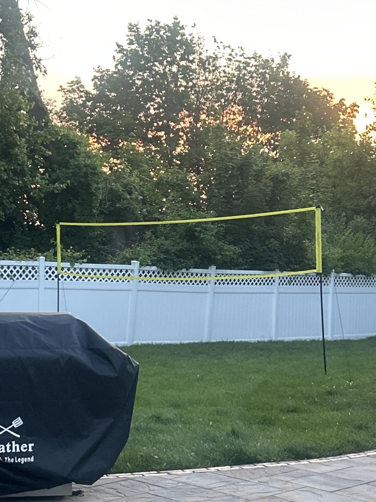 Outdoor Portable Volleyball Net System - Adjustable Height Poles Complete Set customer photo 1