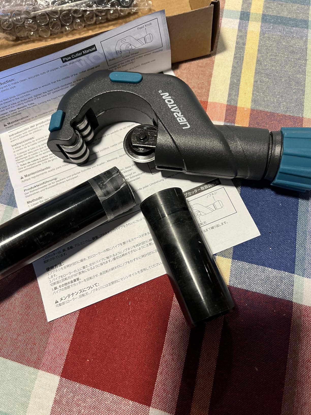 Libraton Pipe Cutter, Tubing Cutter 3/16