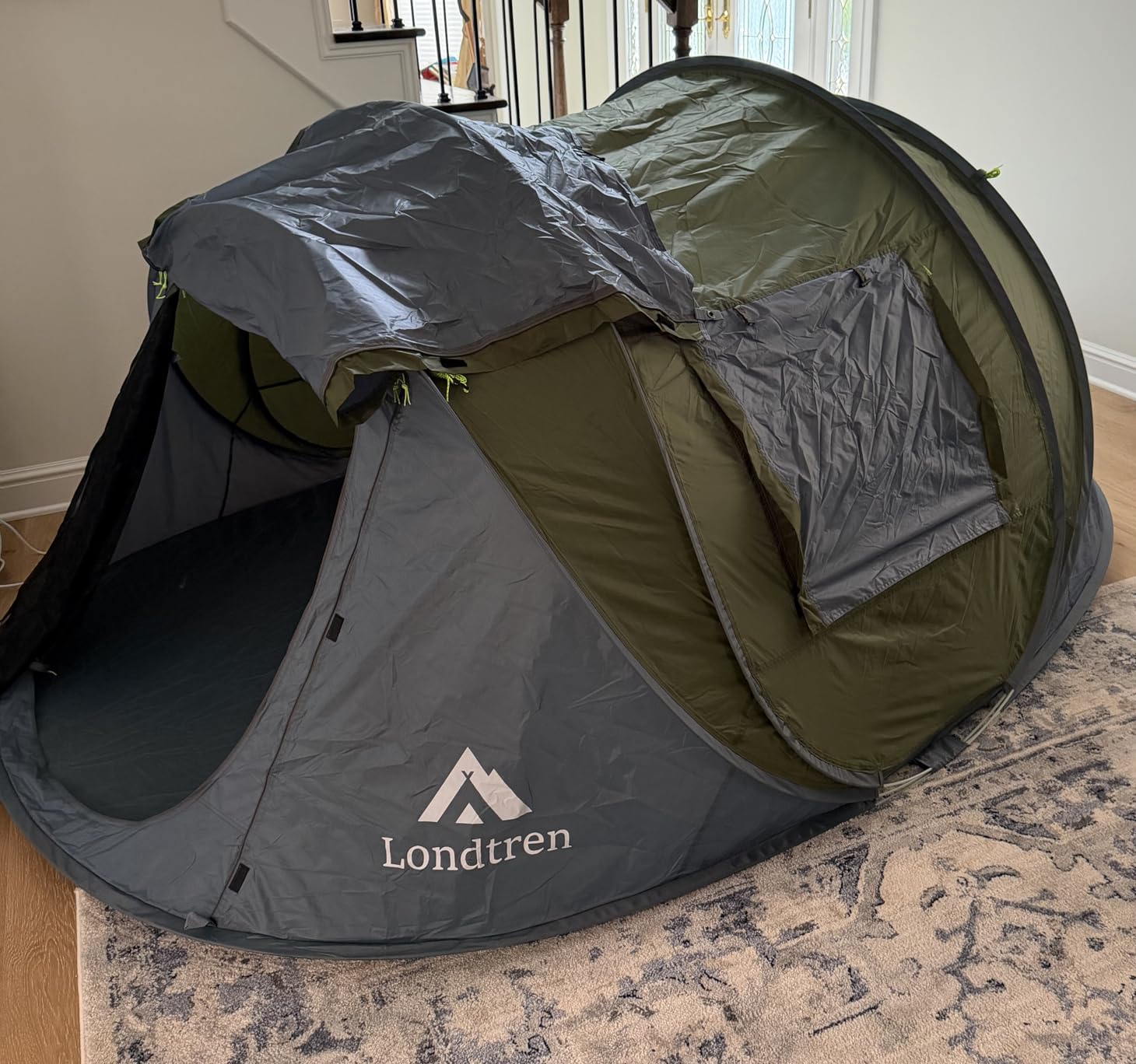 4 Person Easy Pop Up Tent Waterproof Automatic Setup 2 Doors-Instant Family Tents for Camping Hiking & Traveling customer photo 1