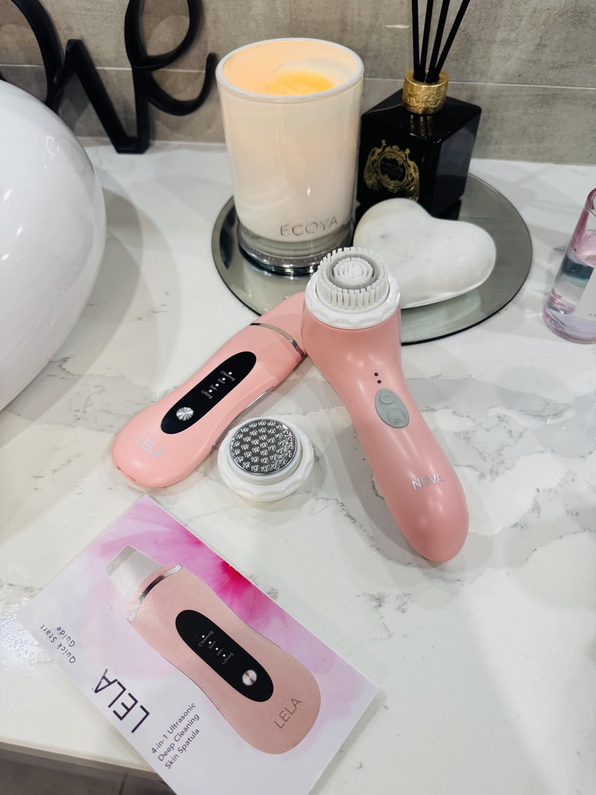 Spa Sciences - LELA - 4-in-1 Facial Spatula for Deep Cleansing, Pore Extraction, Serum Infusion, Anti-Aging and Contouring customer photo 2