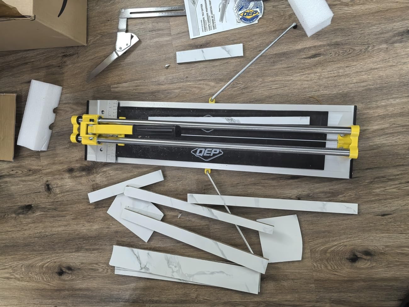 QEP 10630 24-Inch Manual Tile Cutter with Tungsten Carbide Scoring Wheel for Porcelain and Ceramic Tiles customer photo 2