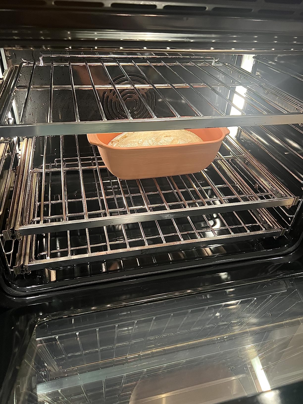 Eurita Clay Roaster, Non-Stick Bread Pan & Lid, Healthy Clay Pot Cooking, With Free Recipe Guide, 2 Quarts customer photo 2