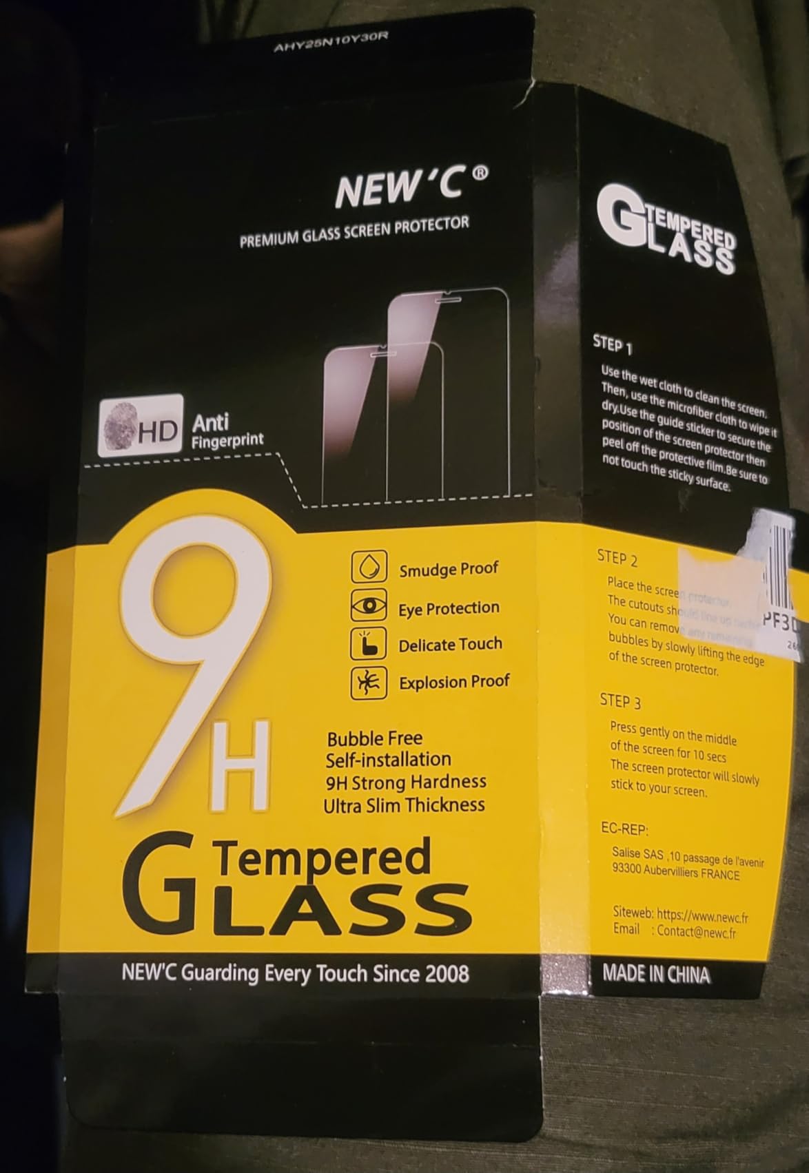 NEW'C 3 Pack Designed for Samsung Galaxy S21 5G (6.2), Screen Protector Tempered Glass, Scratch-Proof, Bubble-Free, Ultra Resistant (0.26 mm HD Ultra Transparent) 9H Hardness Glass customer photo 2