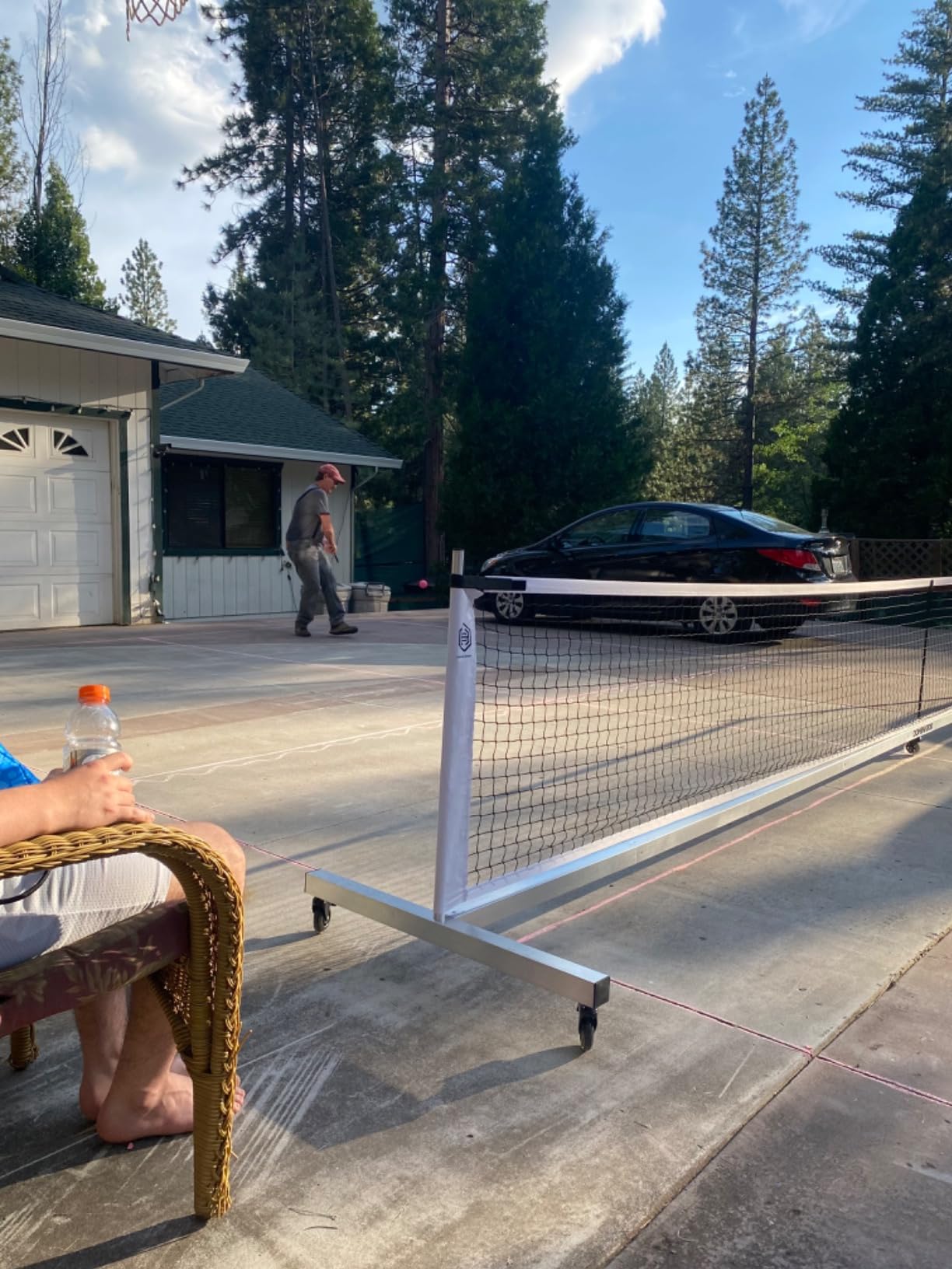 Dominator Standard Portable Pickleball Net - Indoor/Outdoor Regulation Pickleball Net - USAPA Compliant Pickleball Net on Wheels - System Includes Rolling Storage Bag & Locking Wheels customer photo 1