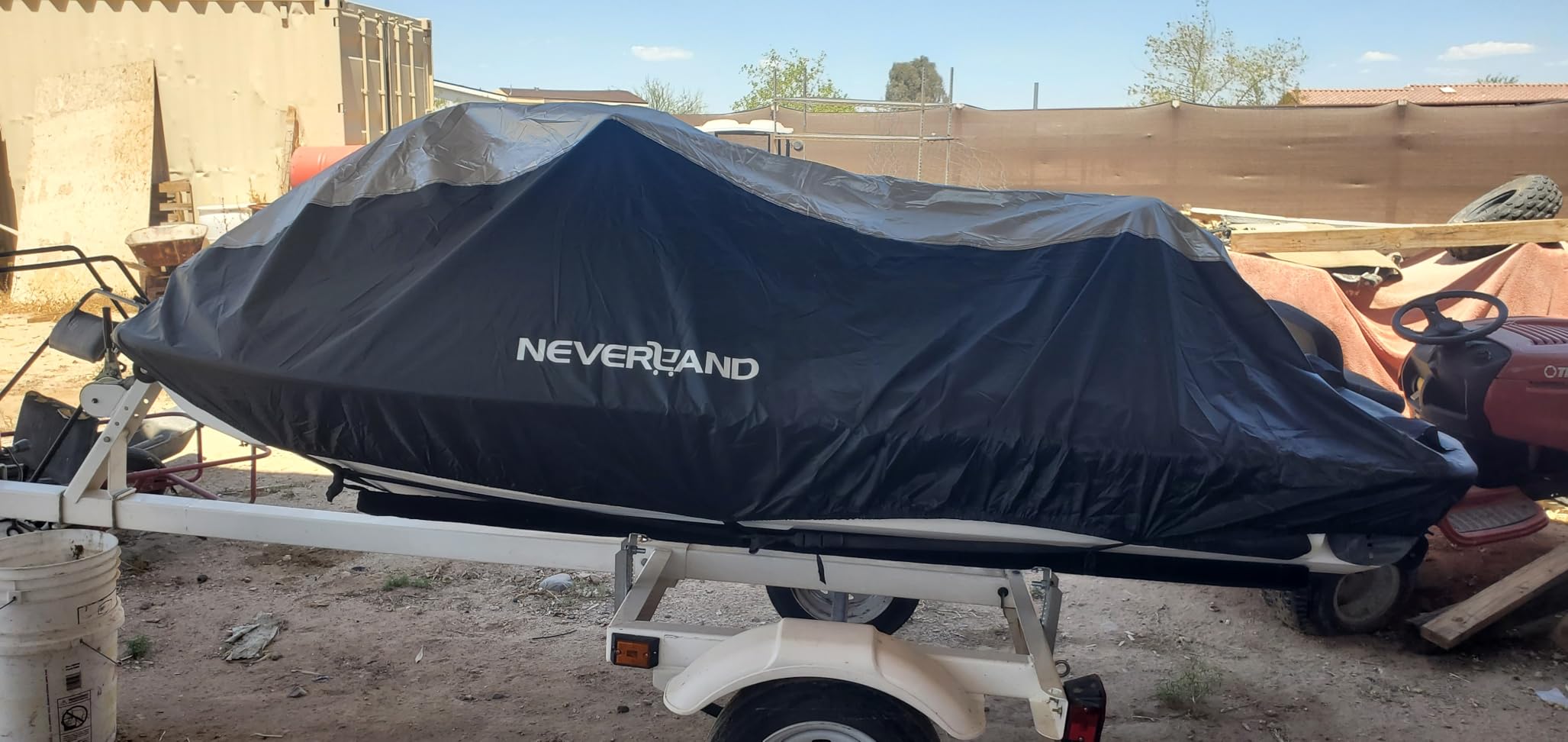 NEVERLAND Jet Ski Cover Jetski Covers 2-3 Seater fits Lengths 115'' to 120