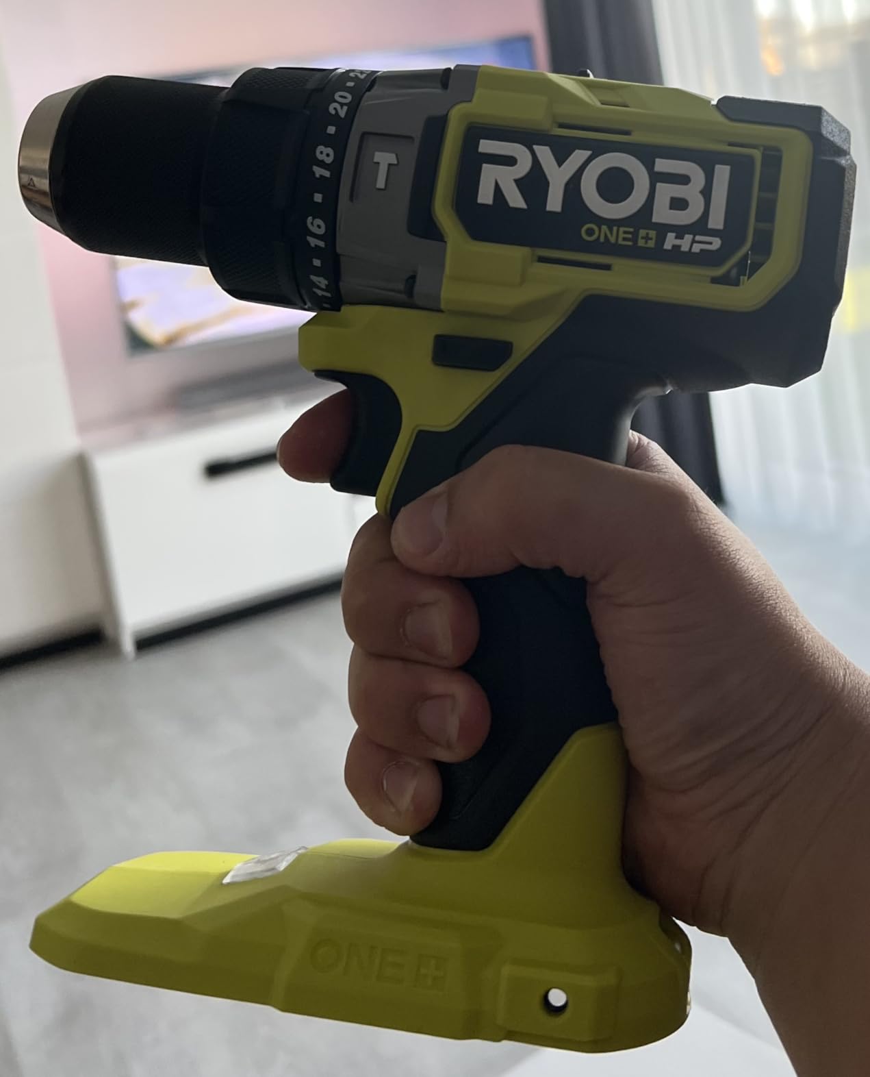 Ryobi ONE+ HP 18V Brushless Cordless 1/2 in. Hammer Drill/Driver - PBLHM101B - Tool Only customer photo 1