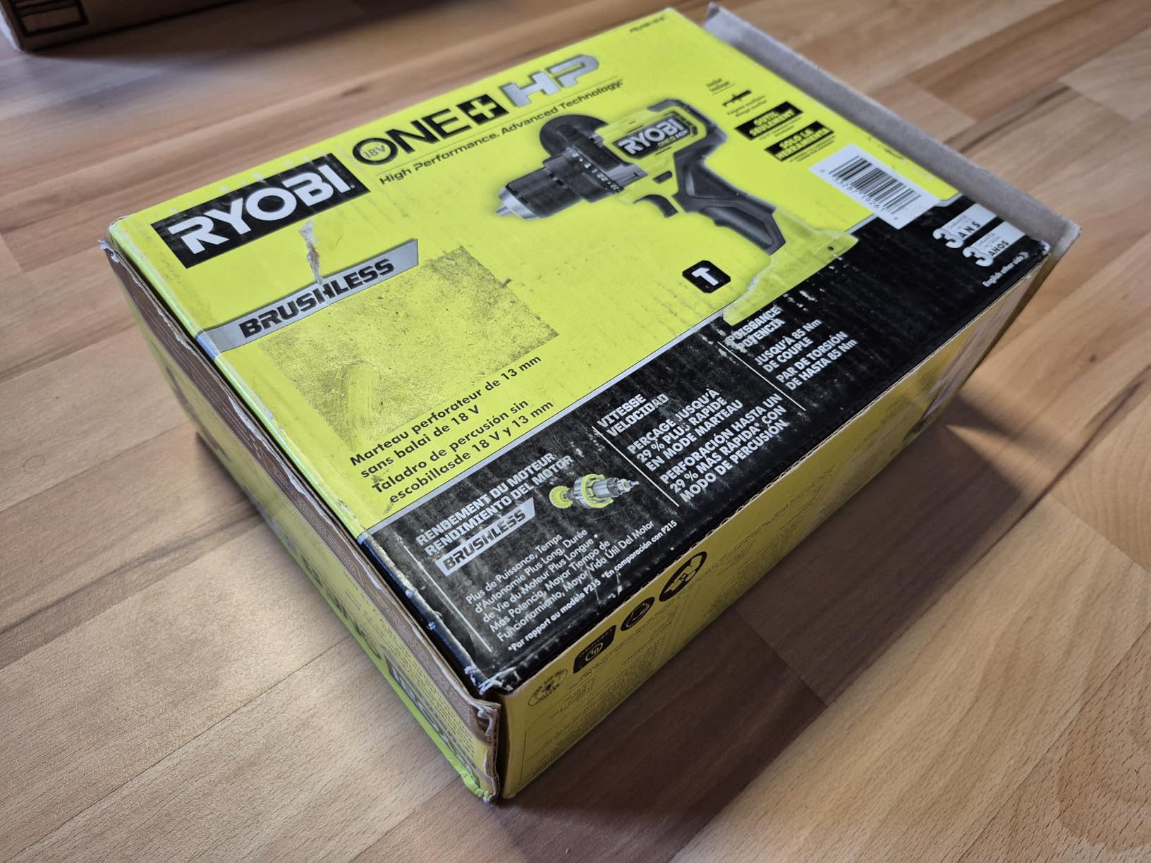 Ryobi ONE+ HP 18V Brushless Cordless 1/2 in. Hammer Drill/Driver - PBLHM101B - Tool Only customer photo 2